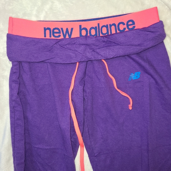New Balance Crop Sweatpants Purple Womens Small Y2K style - Picture 5 of 9